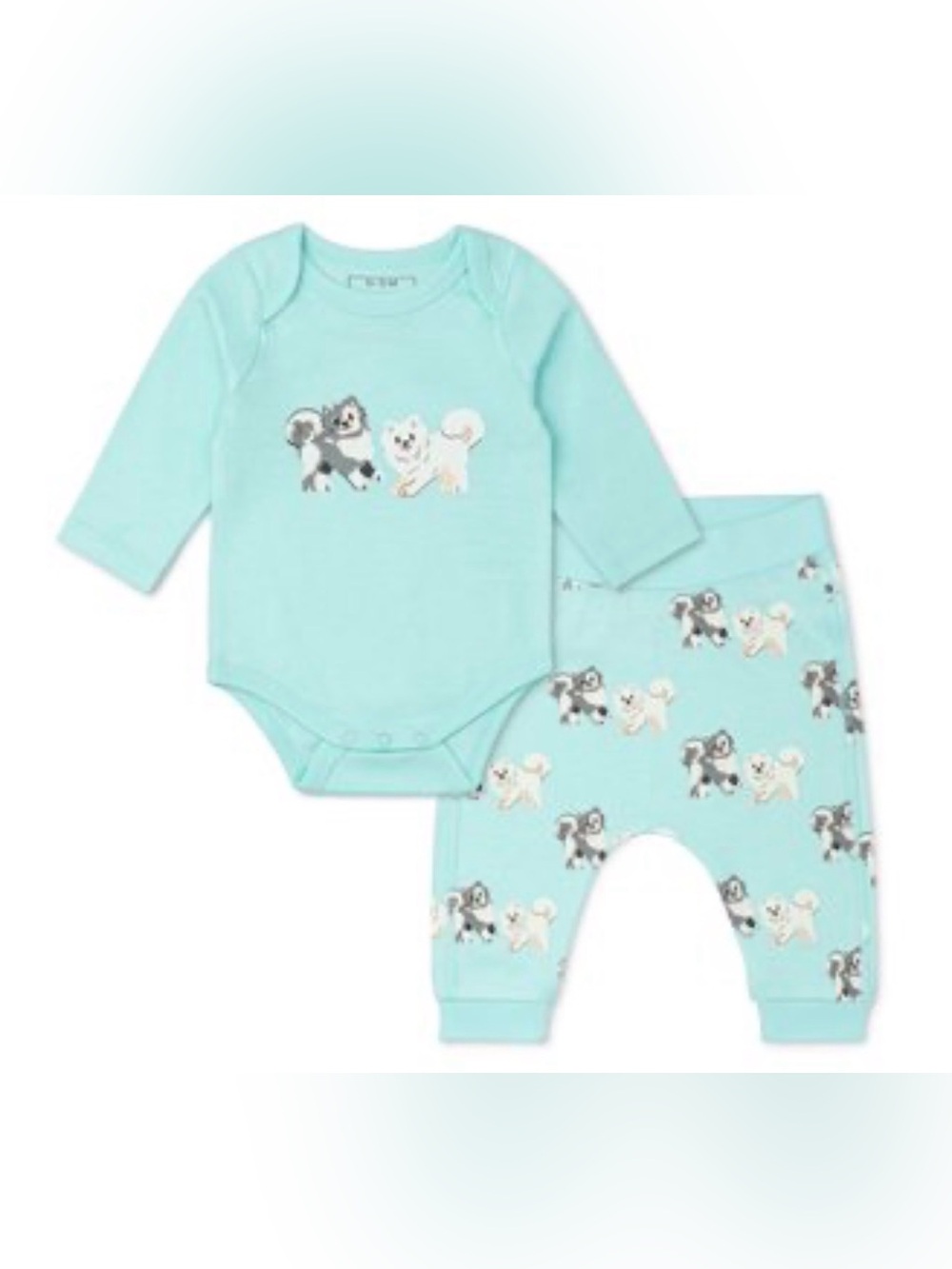 Monica + Andy 2 Piece Set Onesie With Jogger Style Pants 6-9 Months NWT